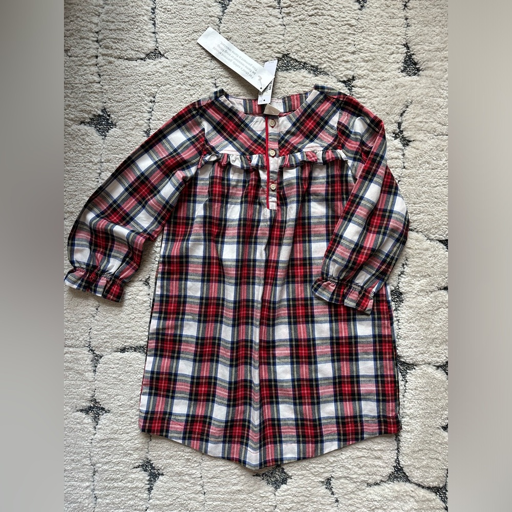Crewcuts holiday plaid girls nightgown - 1